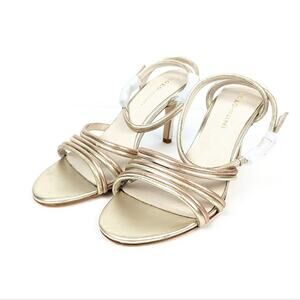 Koko + Palenki Multi Metallic Double Strap Odin Heels Size 7